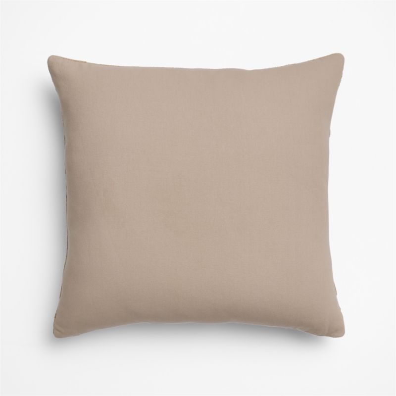 Harper Organic Cotton, Linen and Silk Blend 20"x20" Moroccan Ocher Stripe Throw Pillow Cover - image 2 of 6