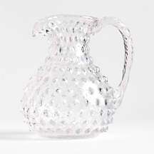 Harper Hobnail All-Purpose Glass Pitcher + Reviews | Crate & Barrel