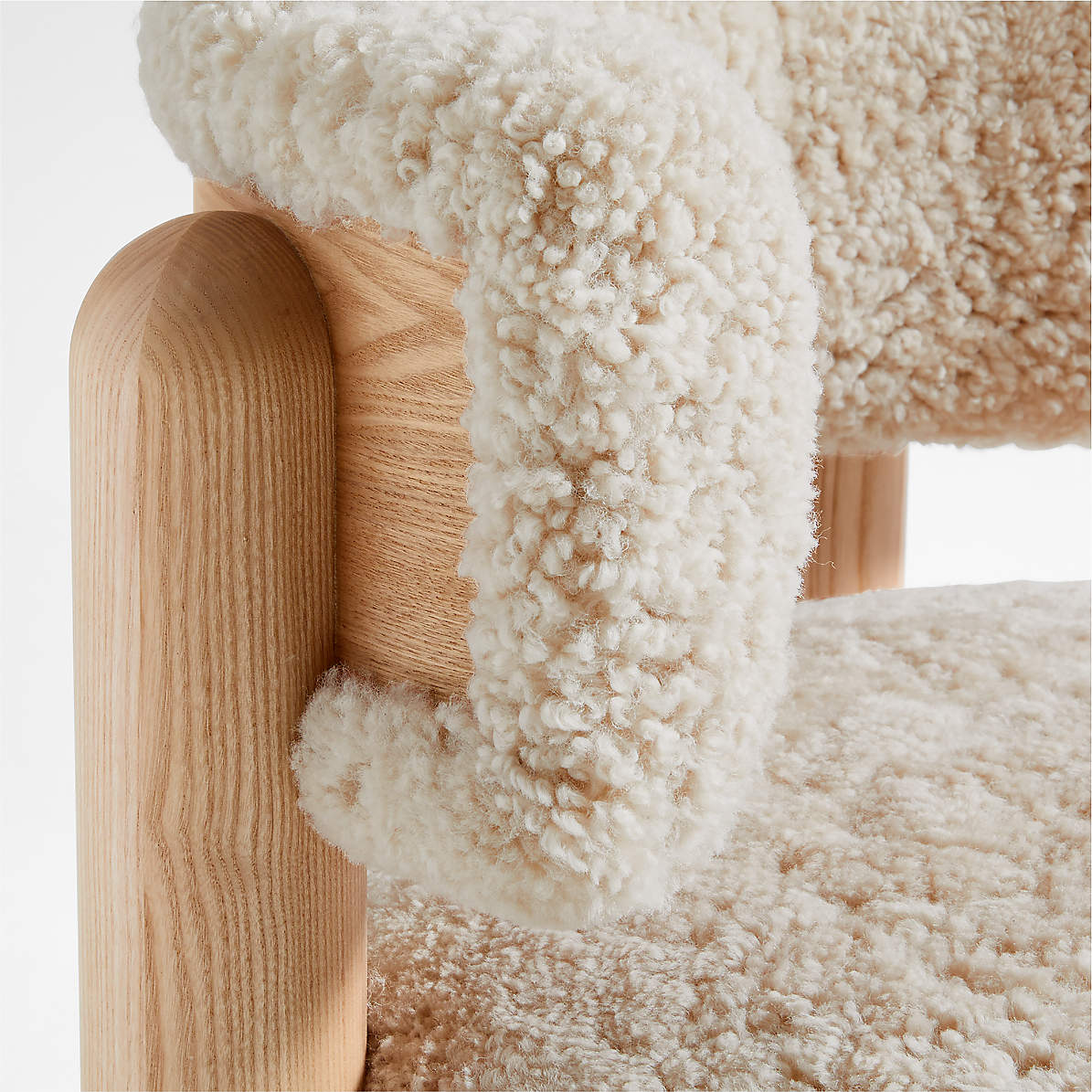 harper shearling accent chair