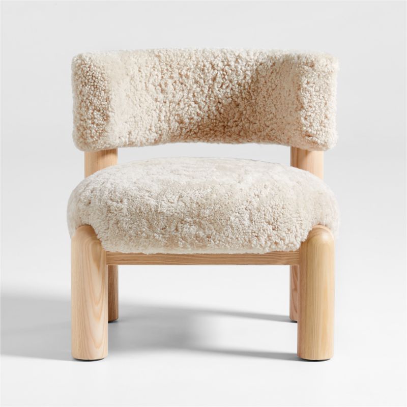 Harper Shearling Accent Chair + Reviews Crate & Barrel