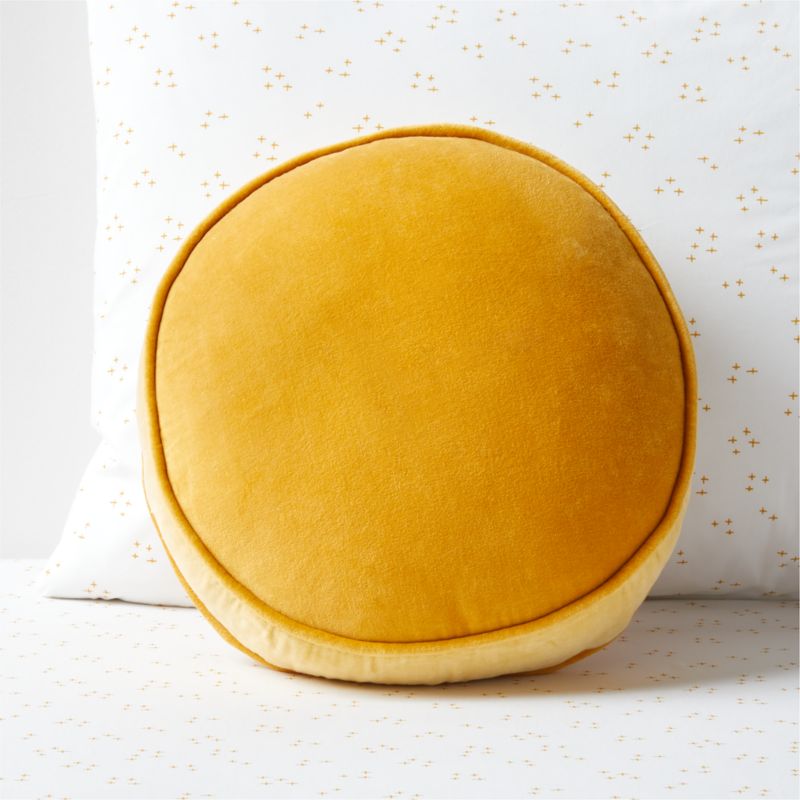 Gold circle pillow best sale