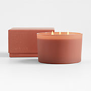 Monochrome No. 8 Harvest 3-Wick Scented Candle - Pumpkin, Cinnamon, Vanilla