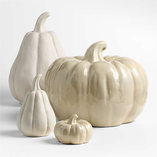 Harvest Small Ceramic Pumpkin