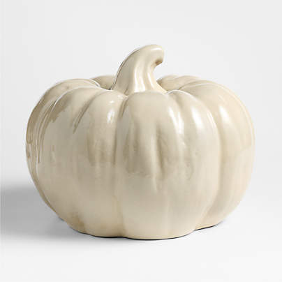 Harvest Large Ceramic Pumpkin