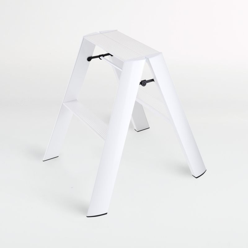 Hasegawa Lucano 2-Step White Folding Step Ladder