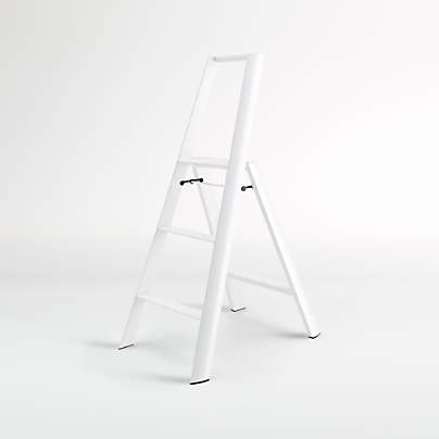 Hasegawa Lucano 3-Step White Folding Step Ladder