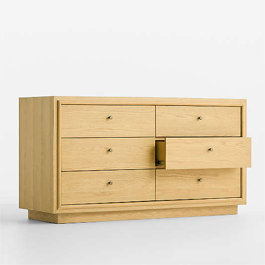 Hastings 60" Rye Wood 6-Drawer Dresser