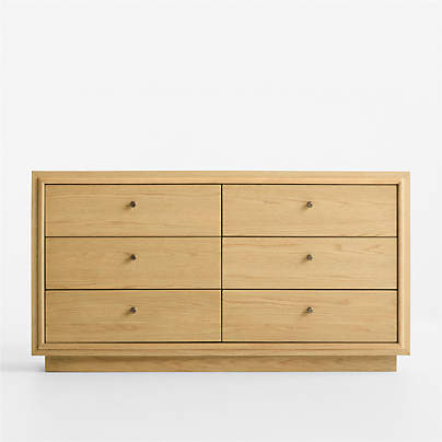 Hastings 60" Rye Wood 6-Drawer Dresser