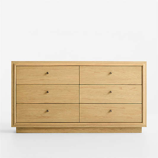 Hastings 60" Rye Wood 6-Drawer Dresser