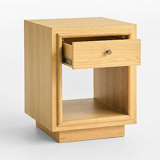 Hastings 18" Rye Wood Narrow Nightstand