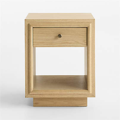 Hastings 18" Rye Wood Narrow Nightstand