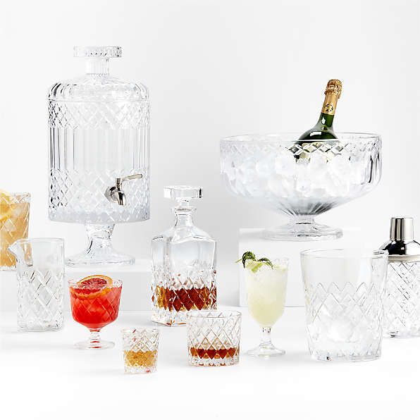 Clear Glass Cordials Liqueurs Aperitif Glasses Small Martini Shape