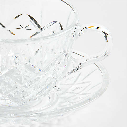 Hatch 6-oz. Glass Mug with Saucer