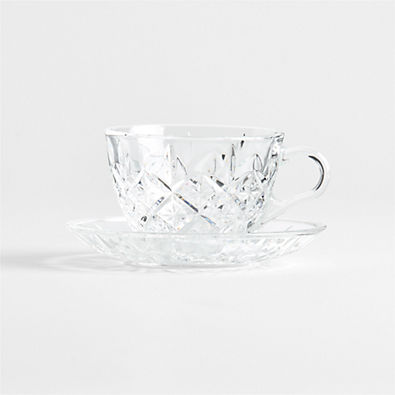 View Hatch 6-oz. Glass Mug with Saucer details