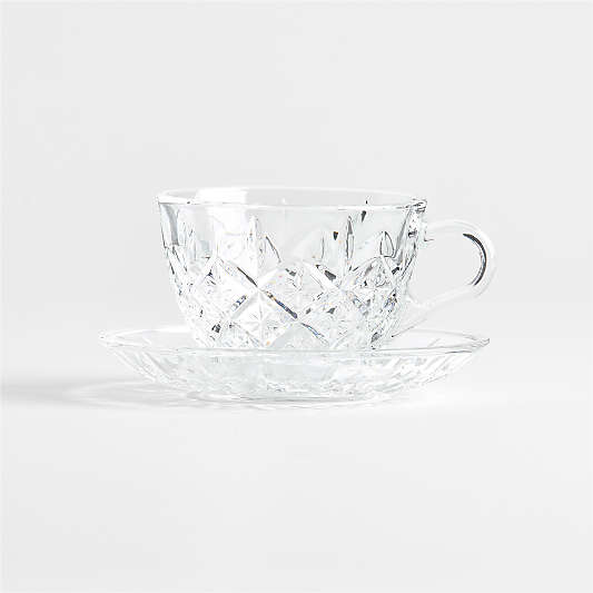 Hatch 6-oz. Glass Mug with Saucer