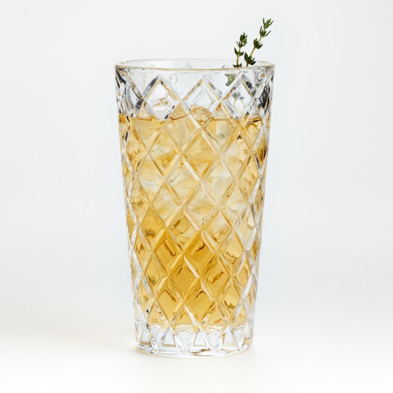 Hatch Faceted Tall Cocktail Glass + Reviews, Crate & Barrel