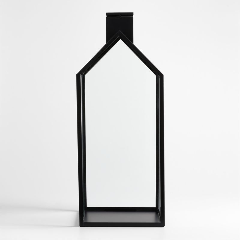 Haus Black Metal Lantern 17.5"