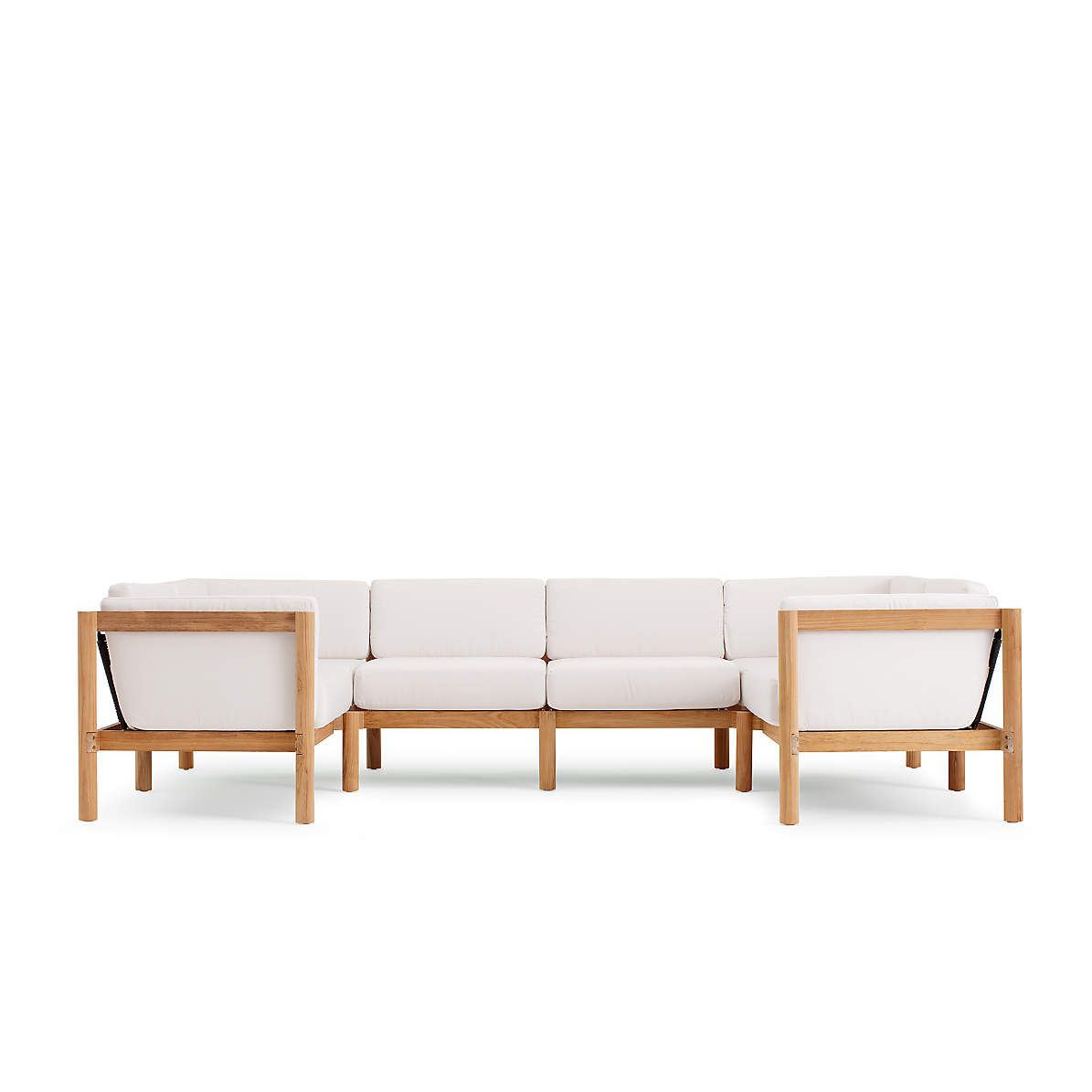 Wood on sale outdoor sectional