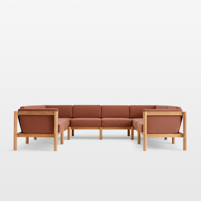 Neighbor ™ Haven Rust 8-Piece U-Shaped Outdoor Sectional Sofa - image 0 of 4