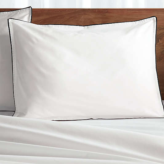 Haven Standard Black Percale Pillow Sham