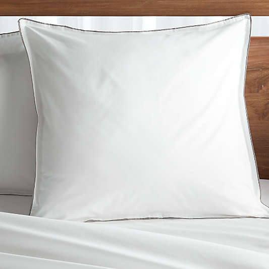 Haven Euro Grey Percale Pillow Sham