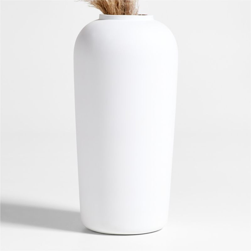 Haven White Cement Vase - image 0 of 8