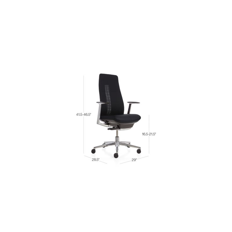 View Haworth ® Black Fern ™ High Back Desk Chair - image 2 of 10