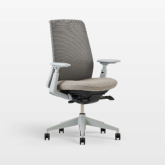 Haworth Soji Upholstered Stone and Mesh Office Chair