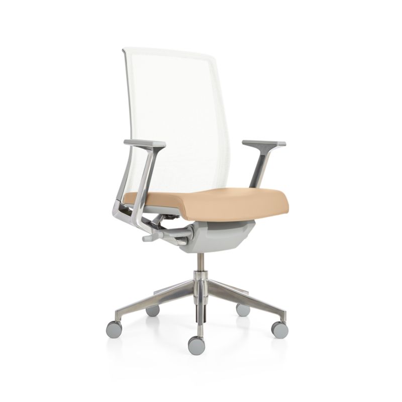 Haworth® Very® Mesh Buff Desk Chair - image 2 of 7