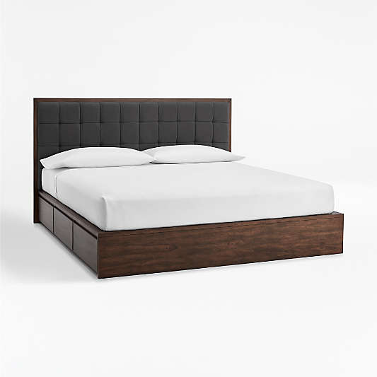 Hayden Smoke King Storage Bed