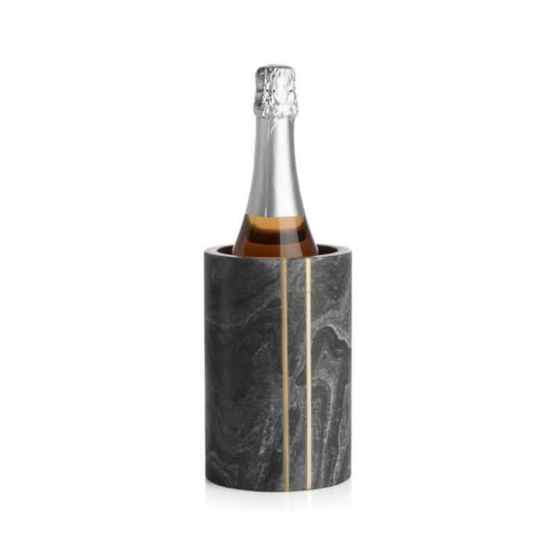 Hayes Black Marble Wine Cooler + Reviews Crate & Barrel Canada