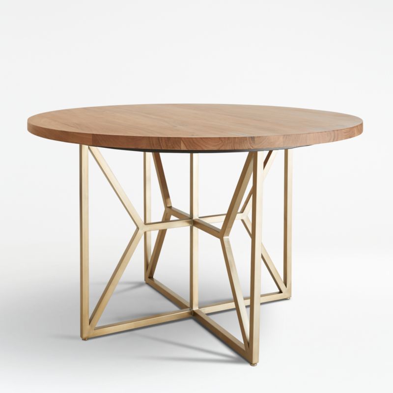 Hayes 48 Round Acacia Dining Table, How Big Is A 48 Round Table
