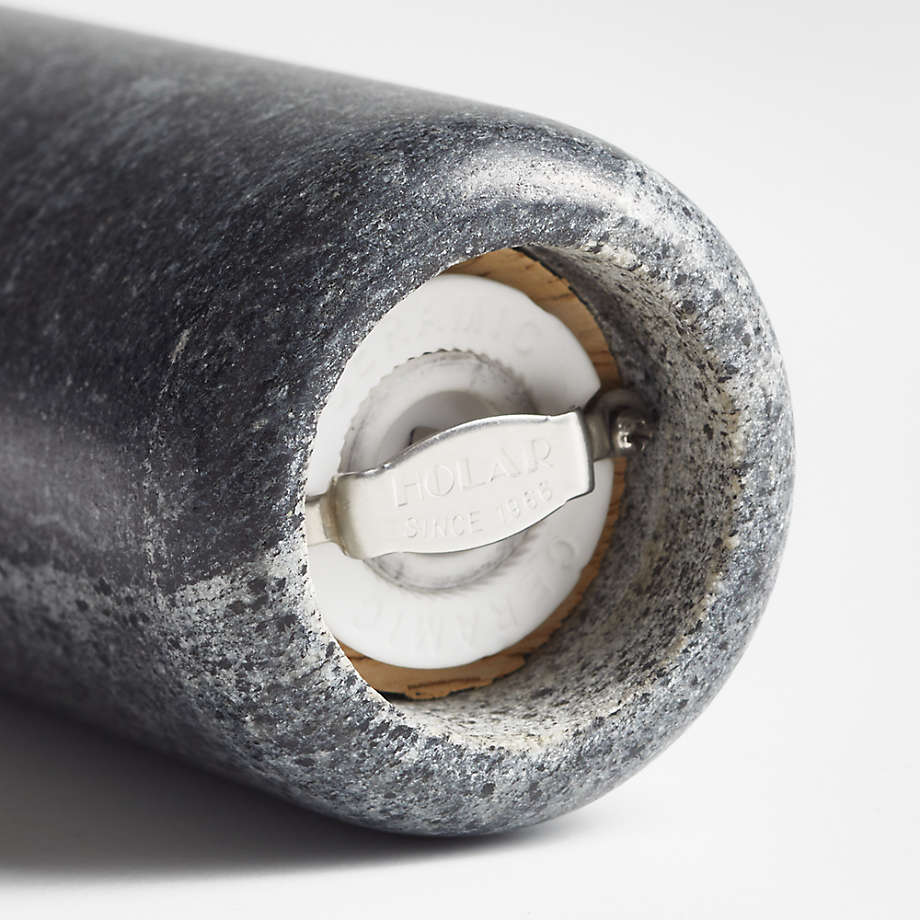 Hayes Black Marble Pepper Mill Grinder + Reviews | Crate & Barrel