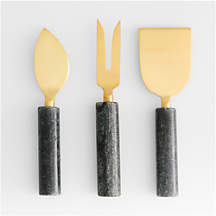 Hayes Marble Cheese Tools, Set of 3 + Reviews | Crate & Barrel