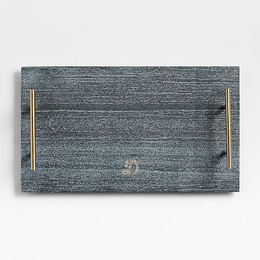 Hayes Marble Serving Board with Handles