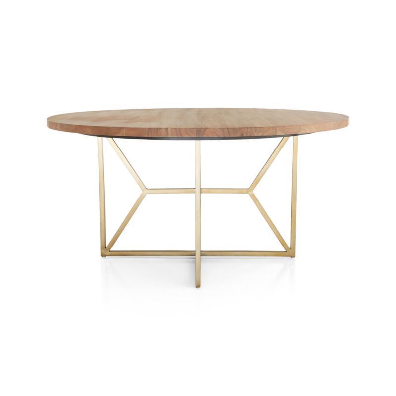 Hayes 60" Round Acacia Dining Table - image 10 of 17