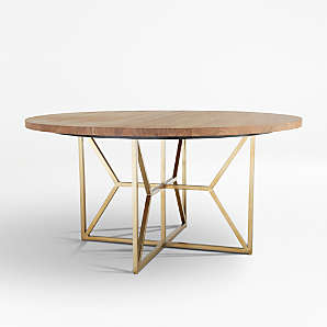 60 Inch Round Tables Crate And Barrel, Round Wood Dining Tables