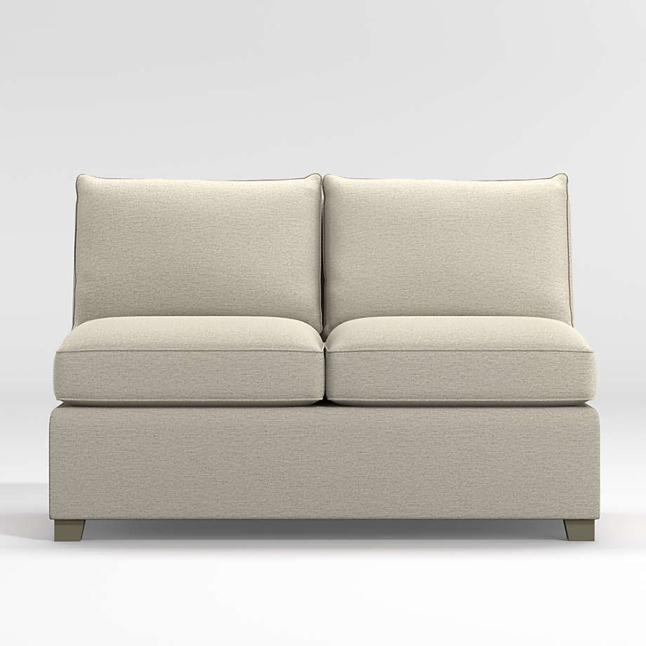 Hayward Armless Loveseat + Reviews Crate & Barrel