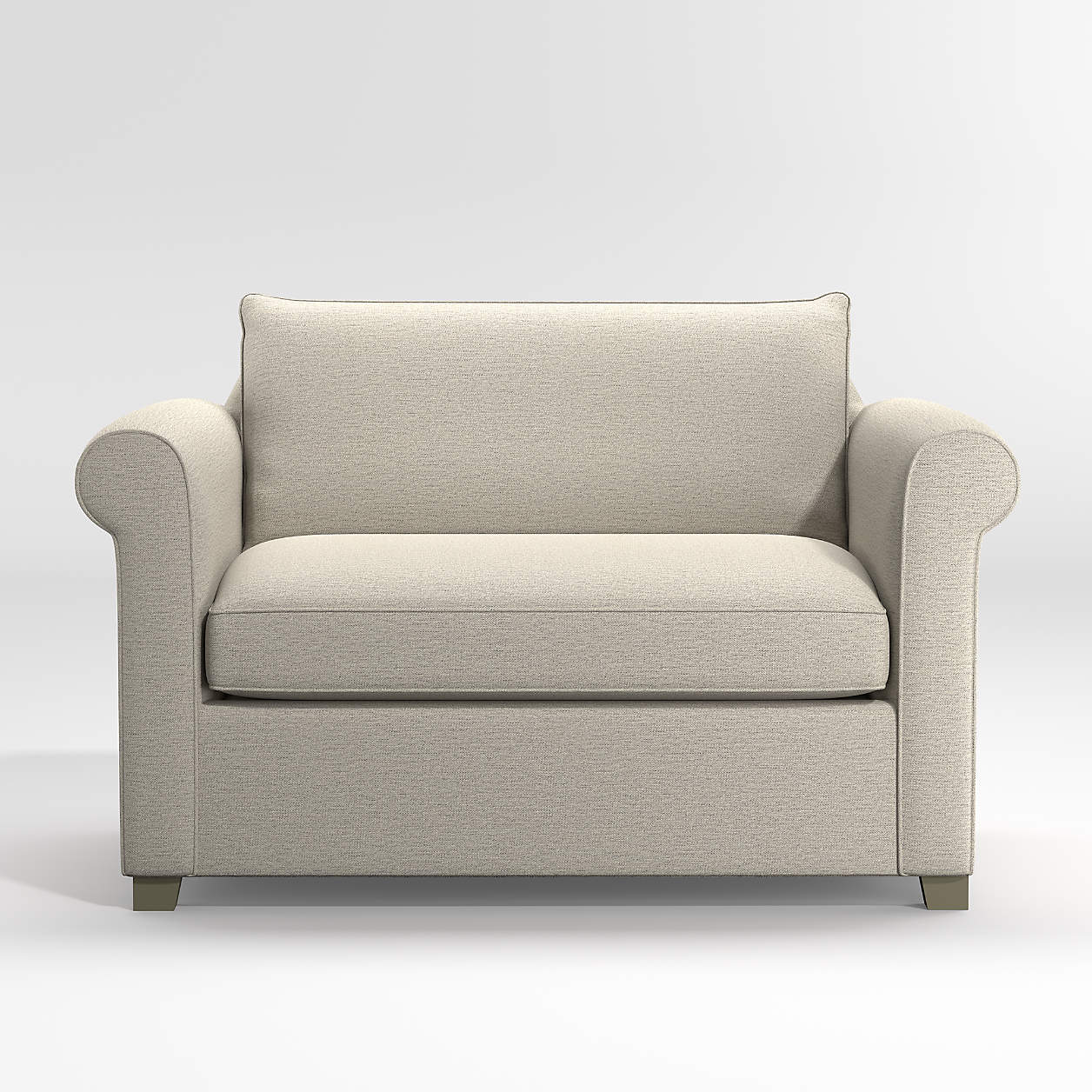 Hayward Rolled Arm Chair and a Half + Reviews Crate & Barrel