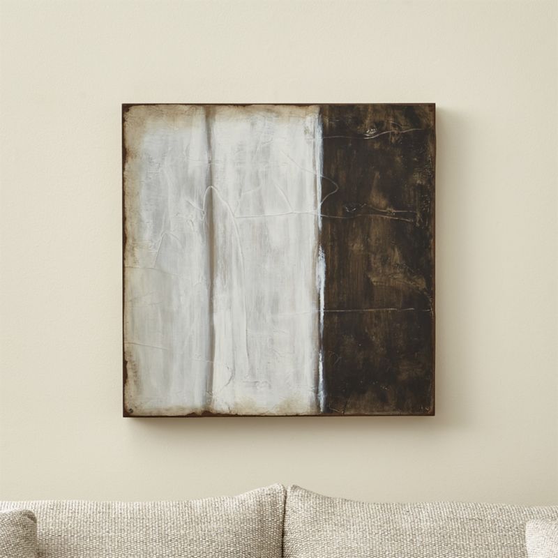 "Haze I" Panel Hand-Painted Reproduction Wood Panel Wall Art 20"x20" - image 0 of 15