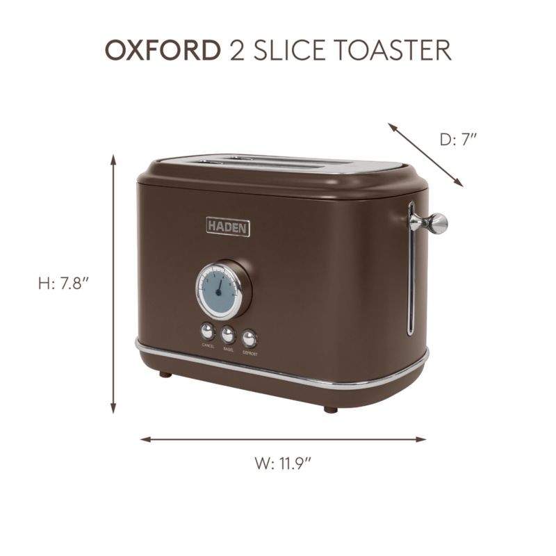 HADEN Oxford Mocha 2-Slice Toaster - image 4 of 5