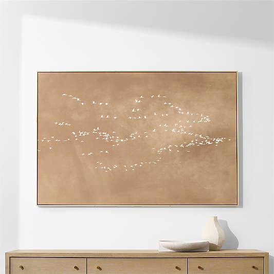 "Heading South" Solstice 70" x 47" Canvas Framed Wall Art Print