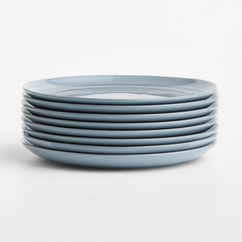 Viewing product image Hudson Mist Blue Stoneware Dinner Plates, Set of 8 - image 1 of 2