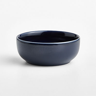 View Hudson Navy Blue Stoneware Cereal Bowl details