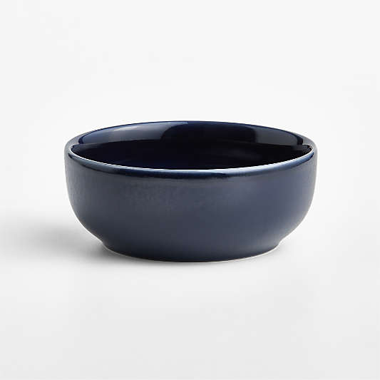 Hudson Navy Blue Stoneware Cereal Bowls, Set of 8