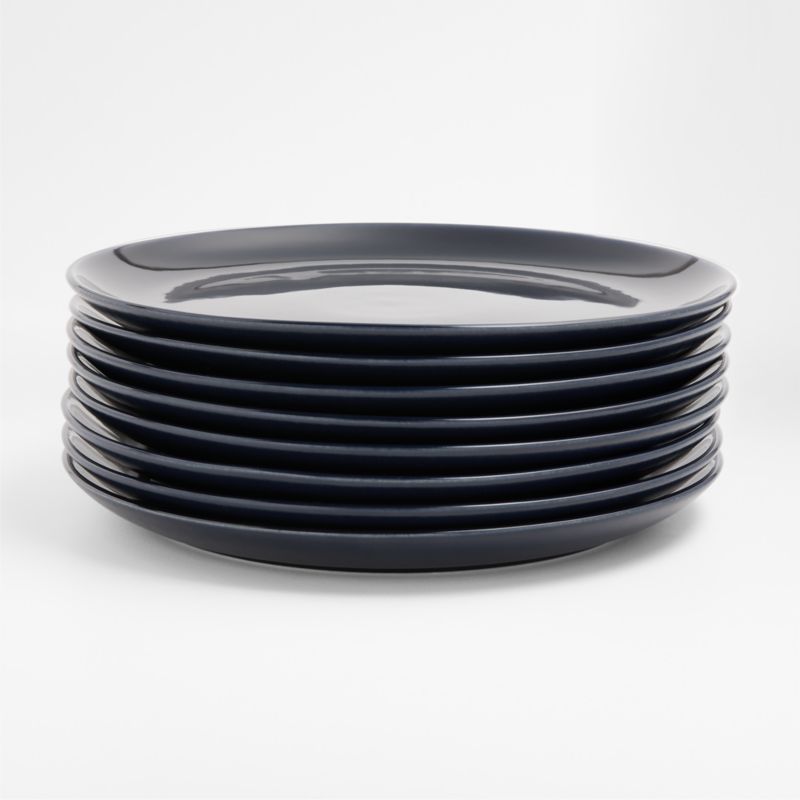 Viewing product image Hudson Navy Blue Stoneware Dinner Plates, Set of 8 - image 1 of 4