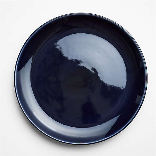 Hudson Navy Blue Stoneware Dinner Plates, Set of 8
