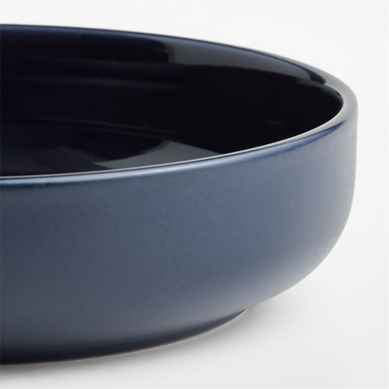 Hudson Navy Blue Stoneware Low Bowl - image 2 of 3