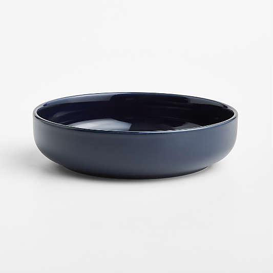 Hudson Navy Blue Stoneware Low Bowl