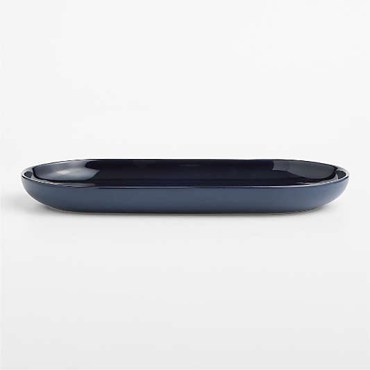 Hudson Navy Blue Stoneware Platter